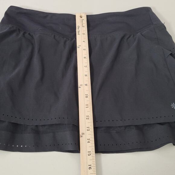 Athleta Laser Run Skort 210532 Black Size Medium Athleisure Vacation Travel - Picture 13 of 13
